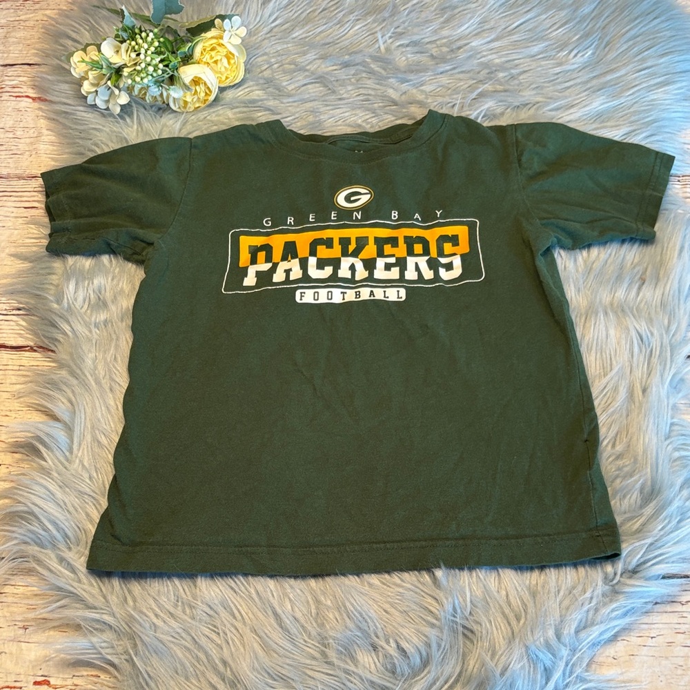 NFL Green Bay Packers Kids Tee - Dark Green sz S
